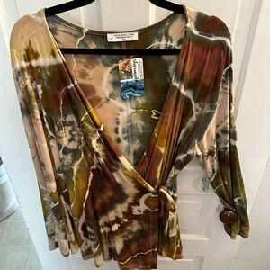 Katya Moon Dyes Earthy Tie-Dye Top